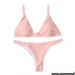 AMOFINY Women's Fashion Swimwear Push-up Padded Bra Bandage Bikini Set Swimsuit Bathing Pink B07NL2G96C